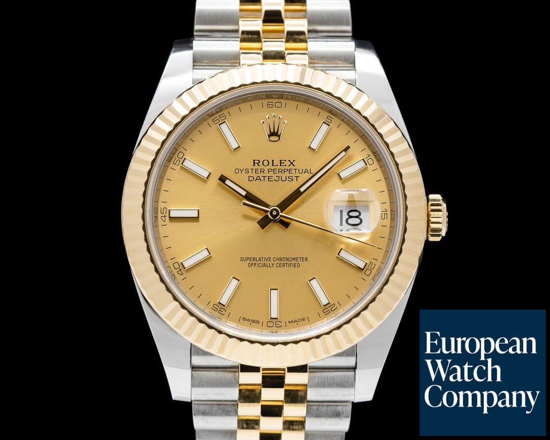 Image of Rolex Datejust II Champagne Stick Dial 18K / SS