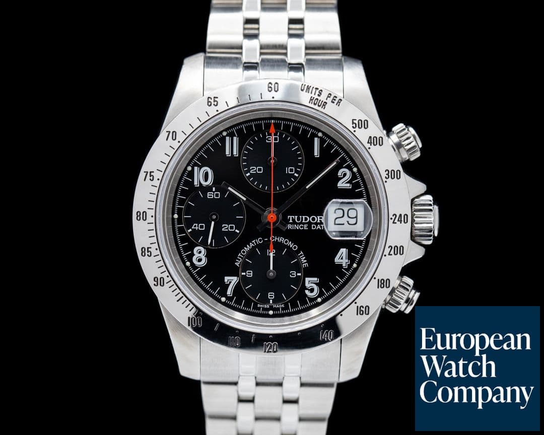 Image of Tudor Tudor Black Dial Chronograph SS / SS