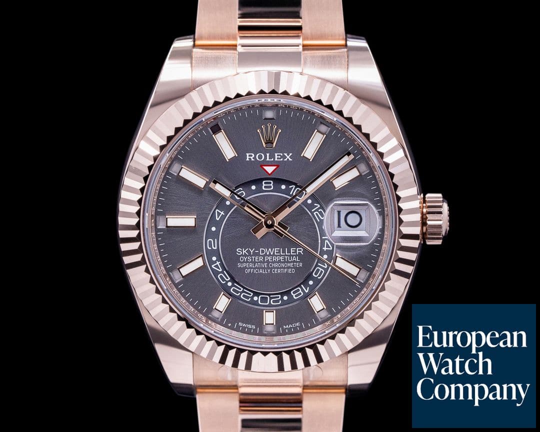 Image of Rolex Sky Dweller 326935 Everose 18K Rose Gold / Bracelet Rhodium Dial
