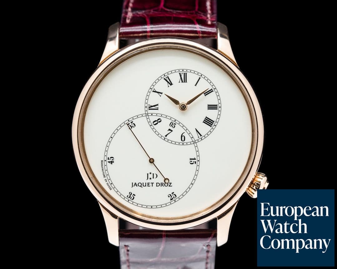 Image of Jaquet Droz Grande Seconde Off Center Rose Gold Ivory Dial 43mm
