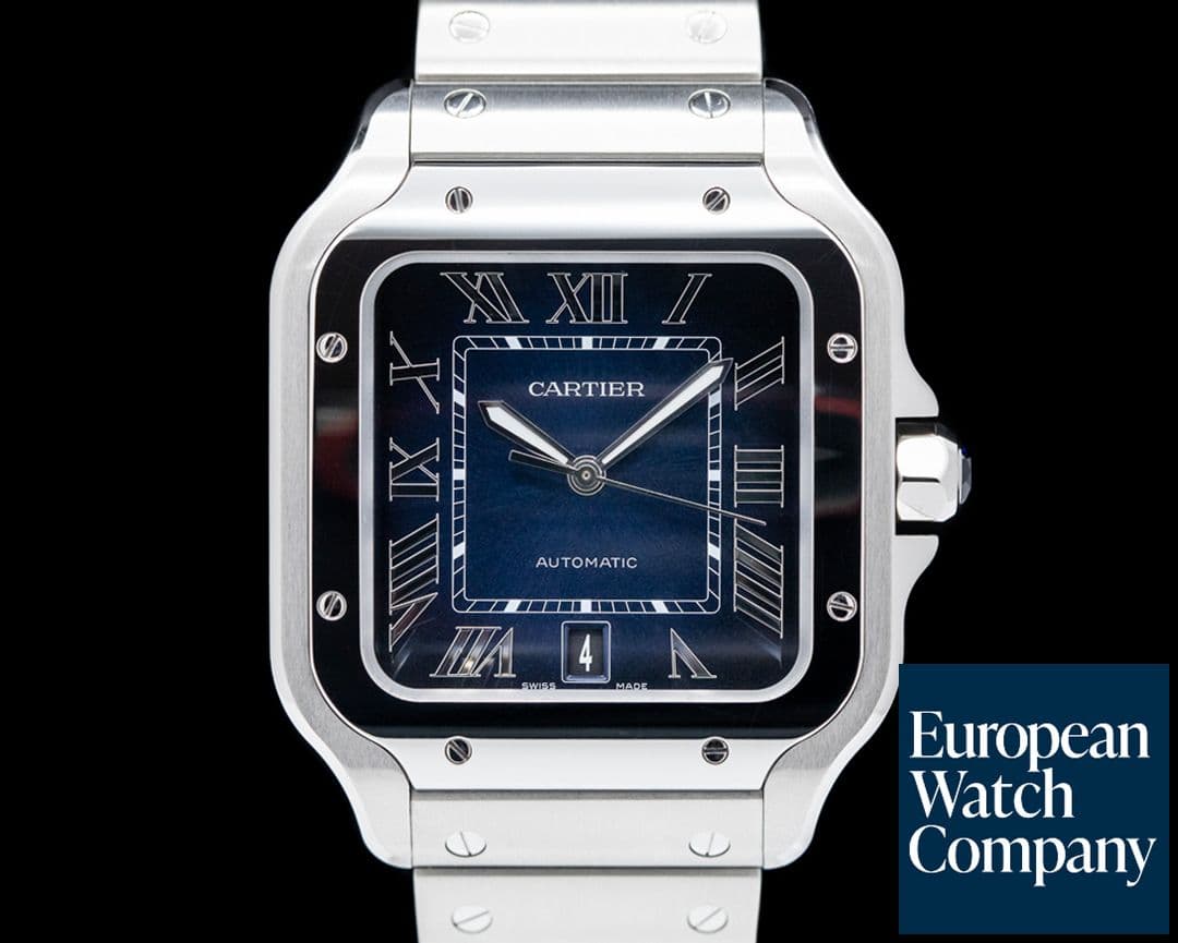Image of Cartier Santos Large SS / SS Blue Dial Automatic 2023