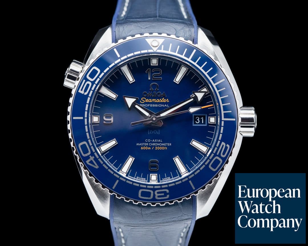 Image of Omega Seamaster Planet Ocean Co-Axial Blue Dial SS