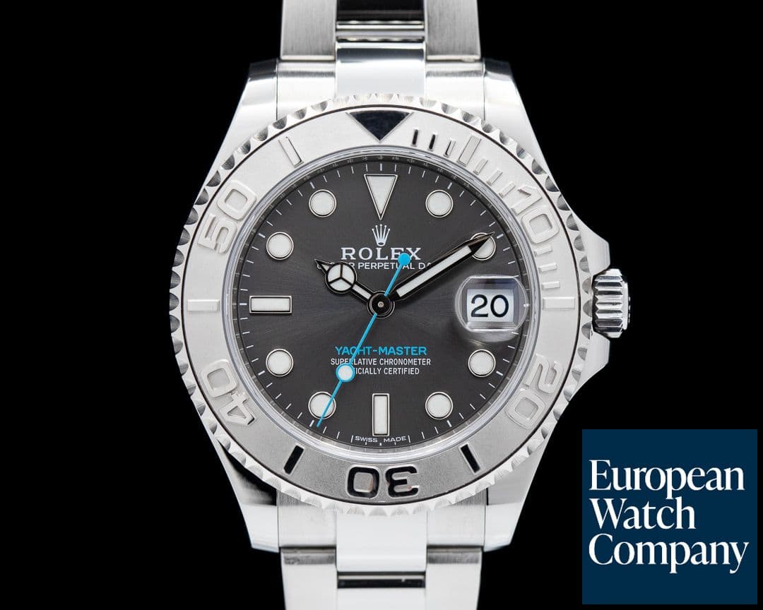 Image of Rolex Yacht Master SS Rhodium Dial / Platinum Bezel Mid Size 2019
