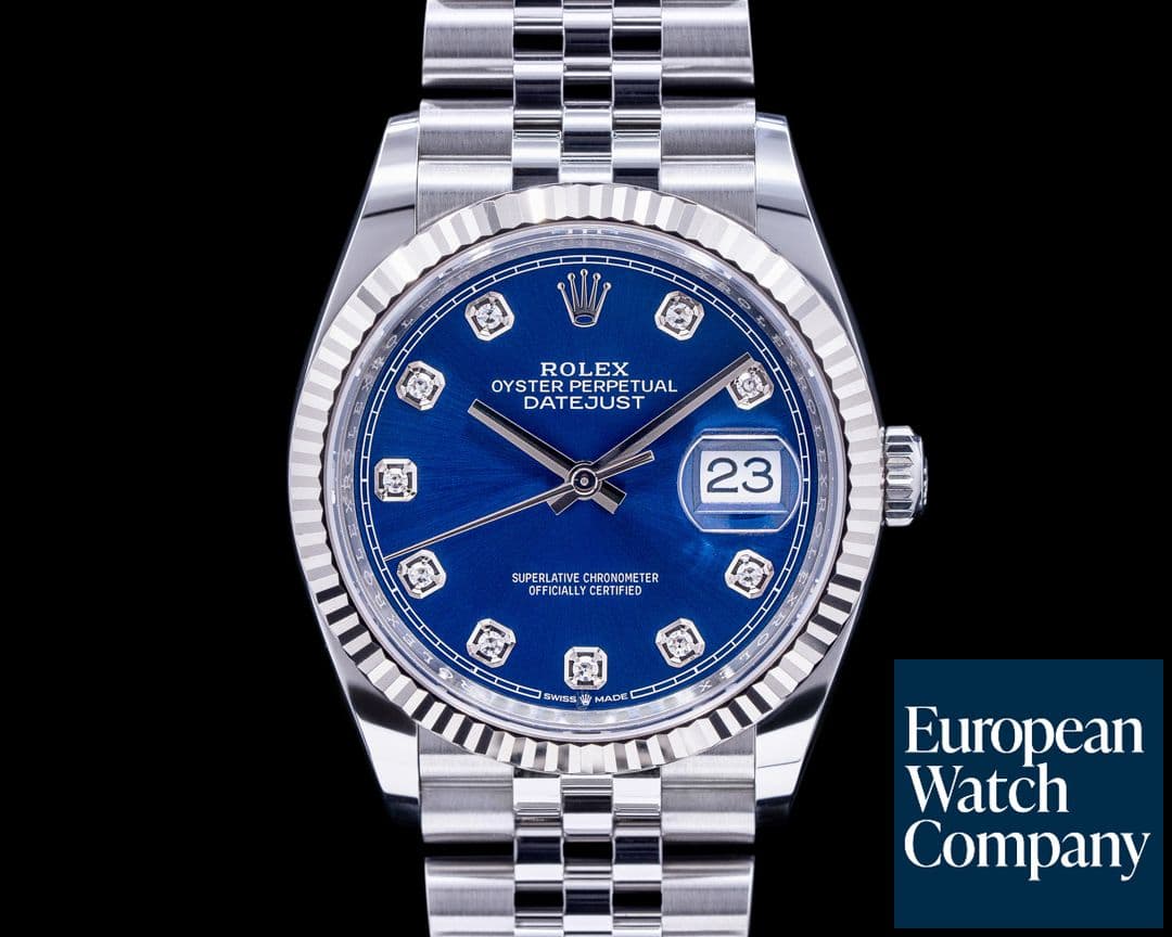 Image of Rolex Datejust 126234-0011 Blue Diamond Dial / Jubilee Bracelet 2022