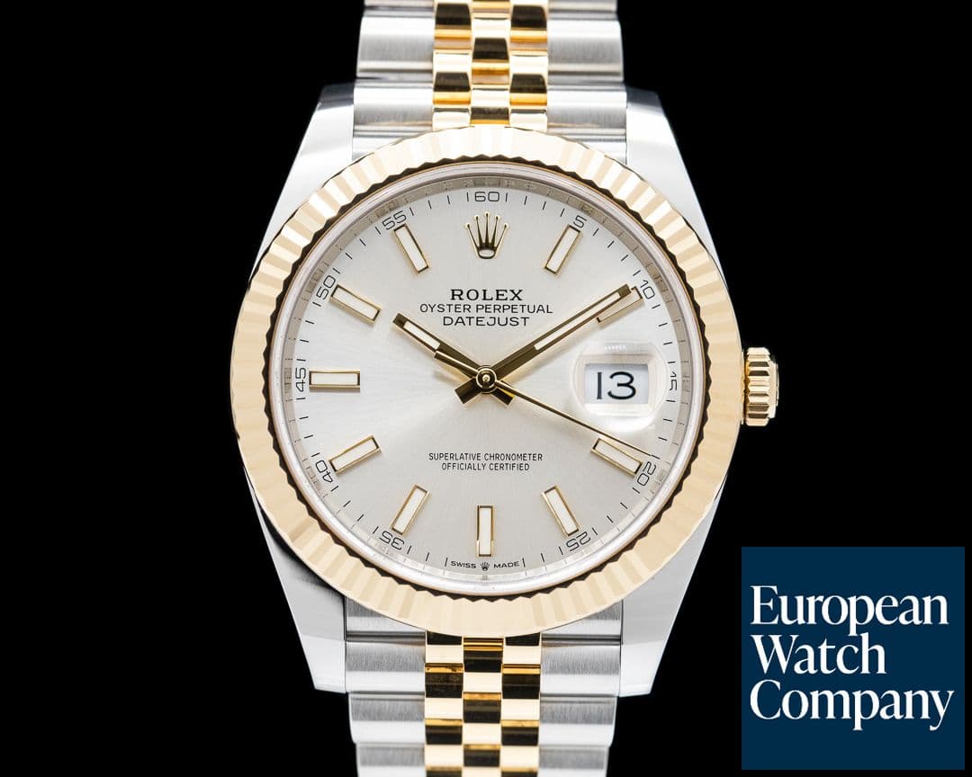 Image of Rolex Datejust 41 Silver Stick Dial 18K / SS