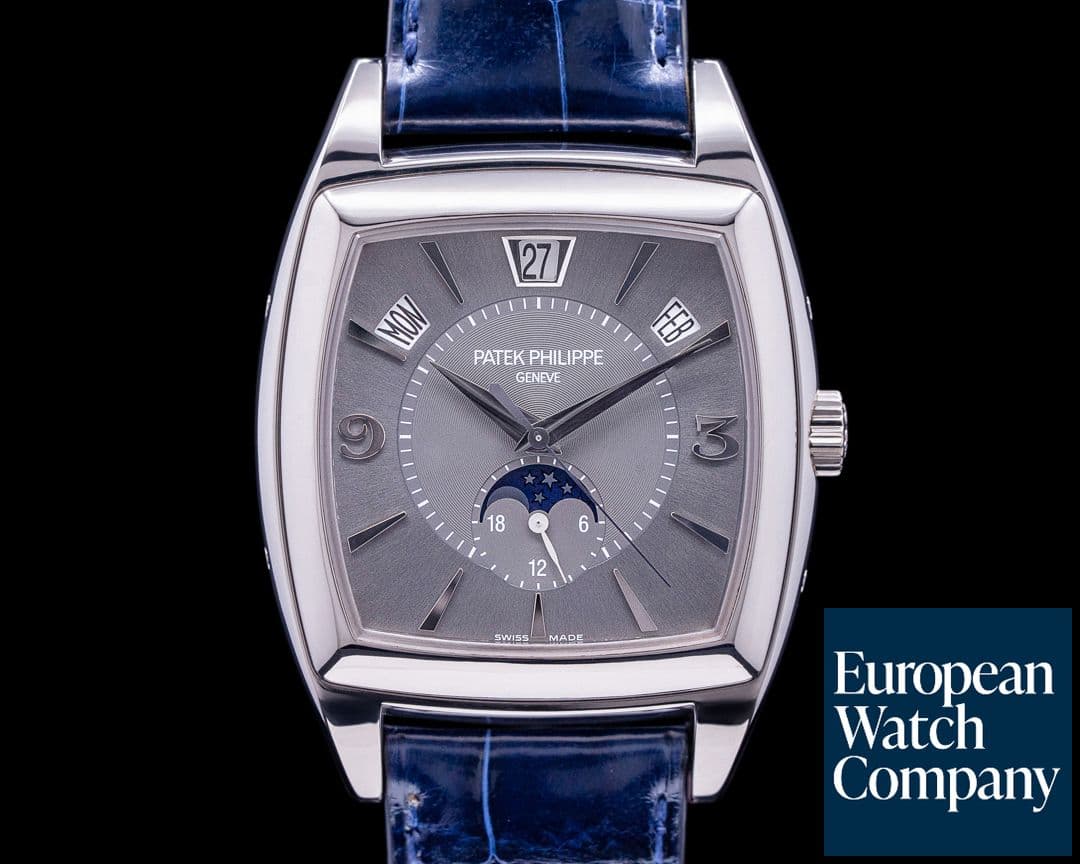 Image of Patek Philippe Gondolo Calendario 5135G 18K White Gold Grey Dial 