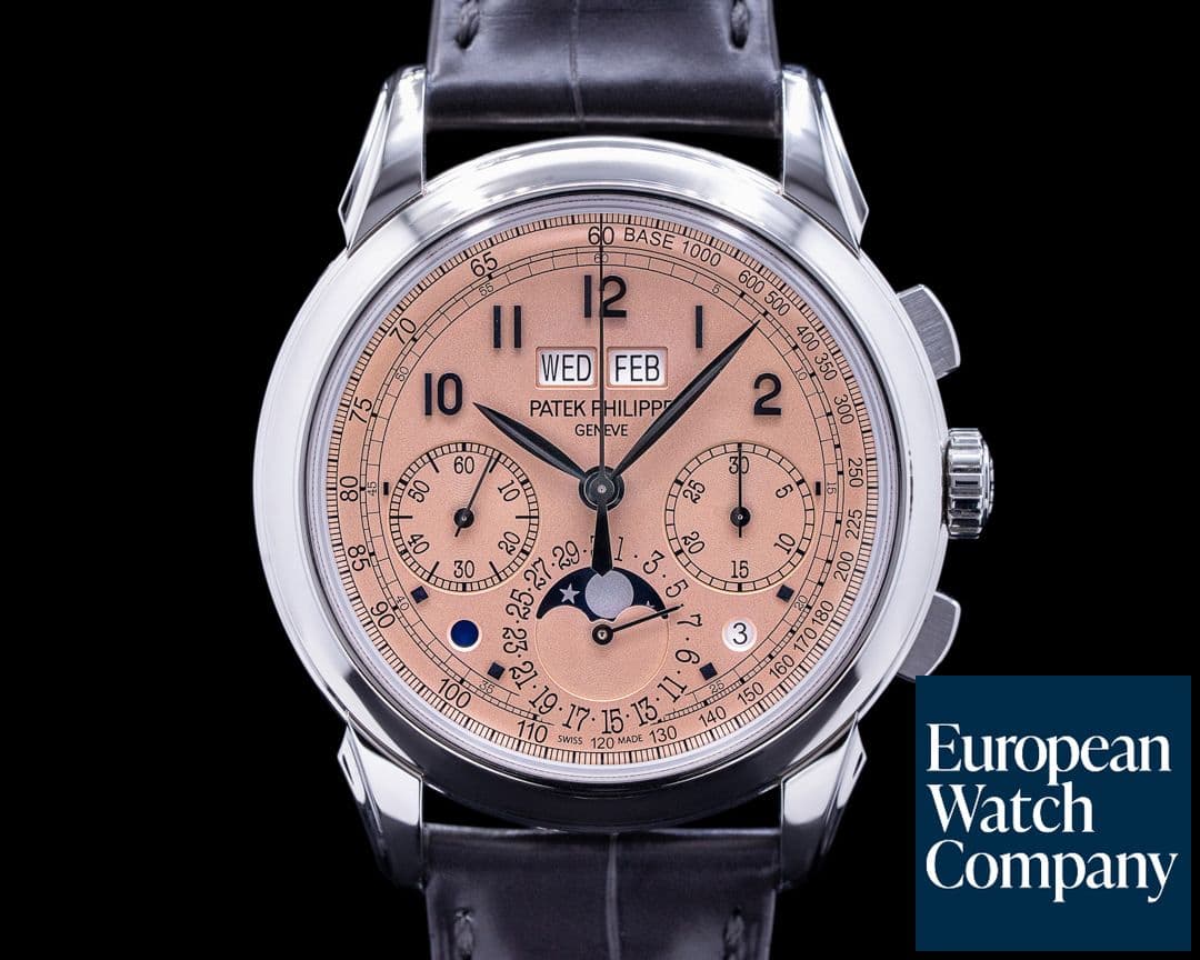 Image of Patek Philippe 5270P Perpetual Calendar Chronograph Platinum Salmon Dial 