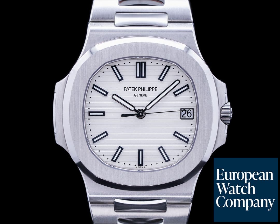 Image of Patek Philippe Jumbo Nautilus 5711 White Dial SS 
