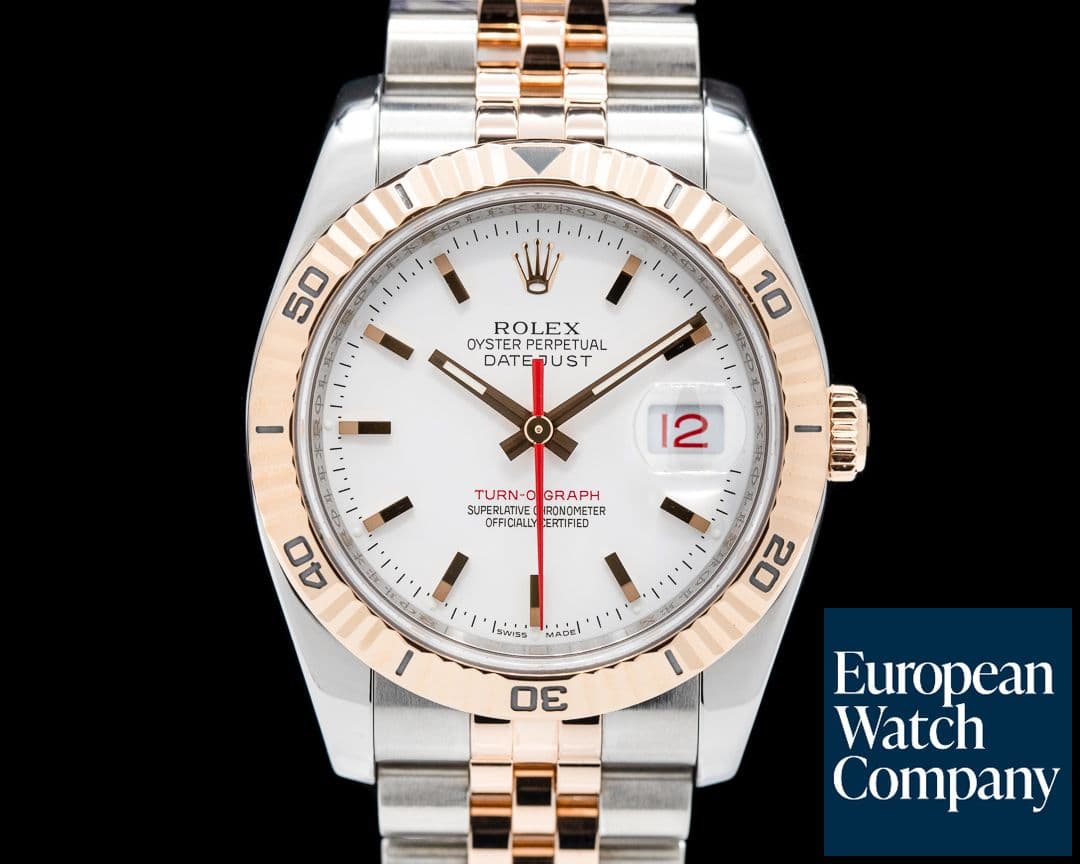 Image of Rolex Datejust Turn-O-Graph 18k rose gold/steel