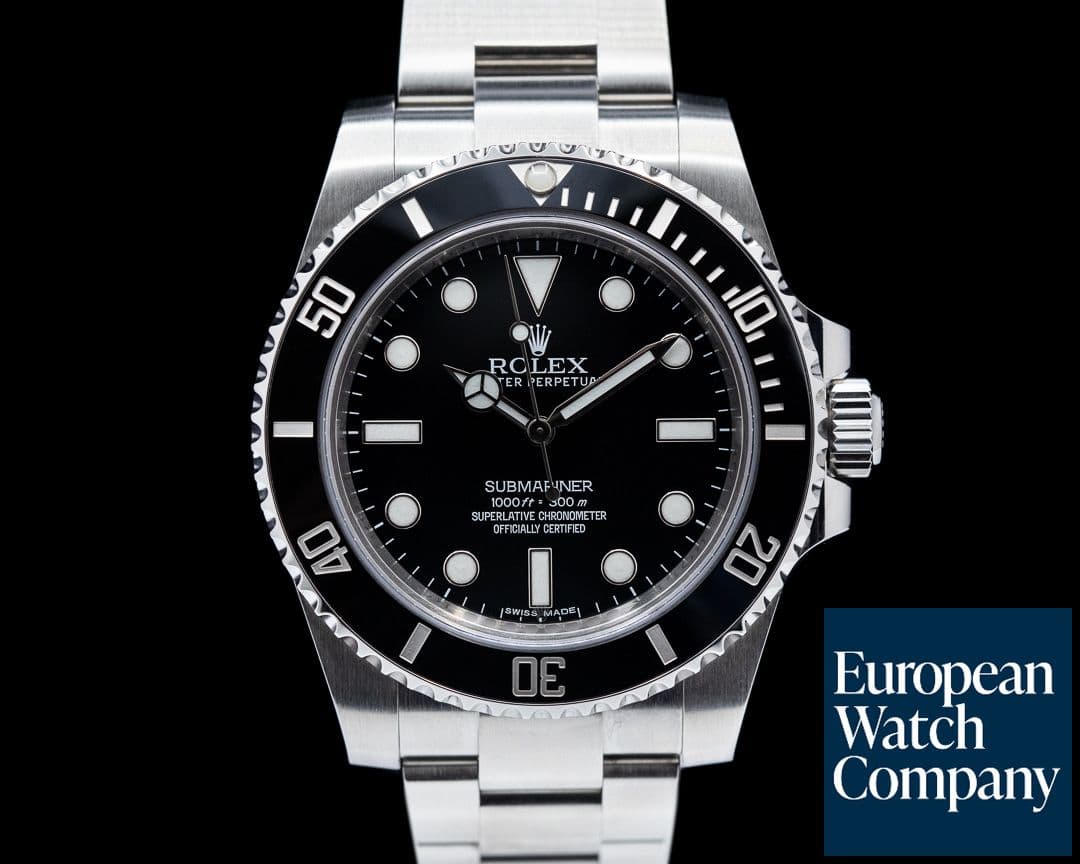 Image of Rolex Submariner 114060 No Date Ceramic Bezel 