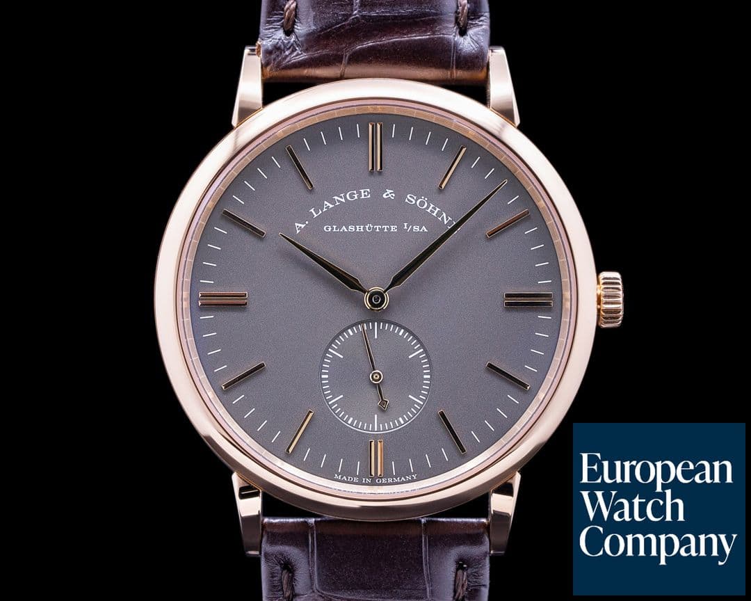 Image of A. Lange and Sohne Saxonia Manual Wind 18K Rose / Grey Dial BOUTIQUE SERVICED