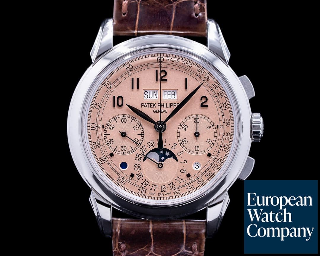 Image of Patek Philippe 5270P Perpetual Calendar Chronograph Platinum Salmon Dial 