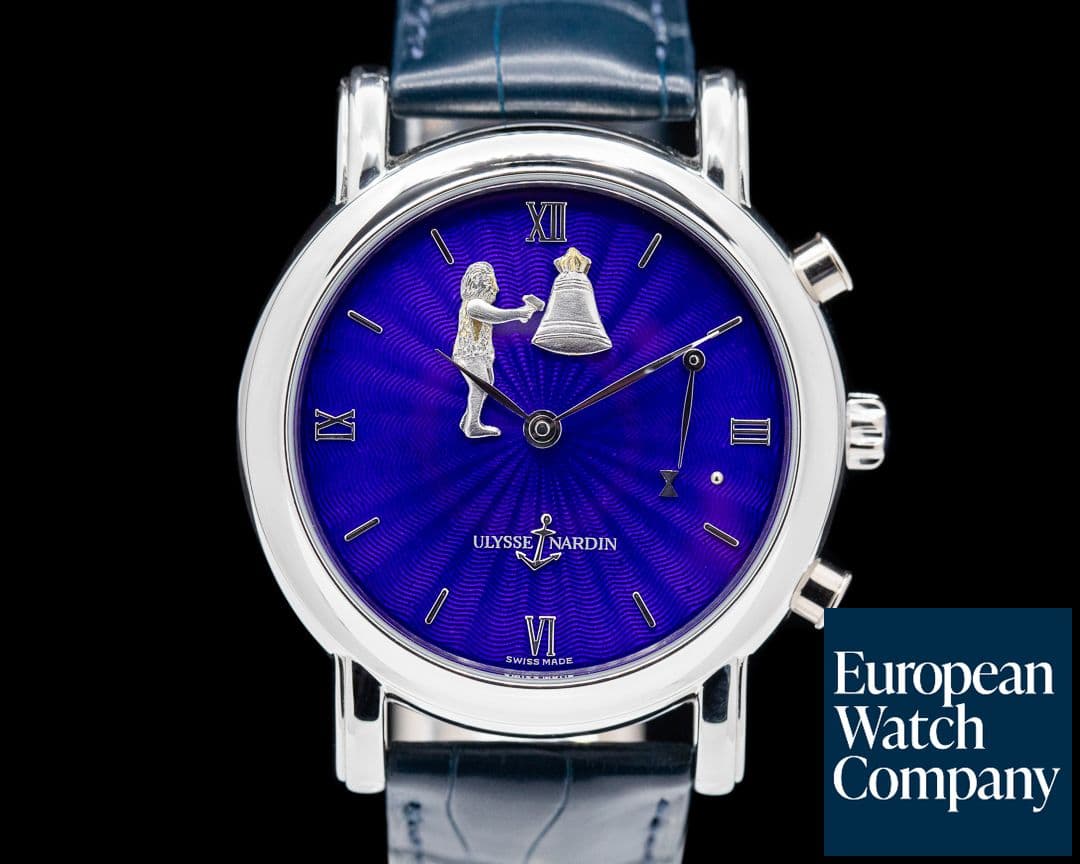 Image of Ulysse Nardin San Marco Hour Striker Blue Dial Platinum 