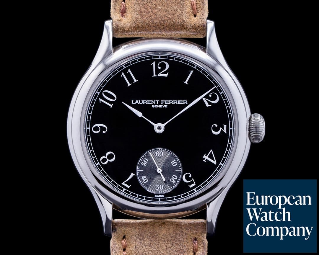 Image of Laurent Ferrier Galet Micro Rotor SS Black Arabic Dial 