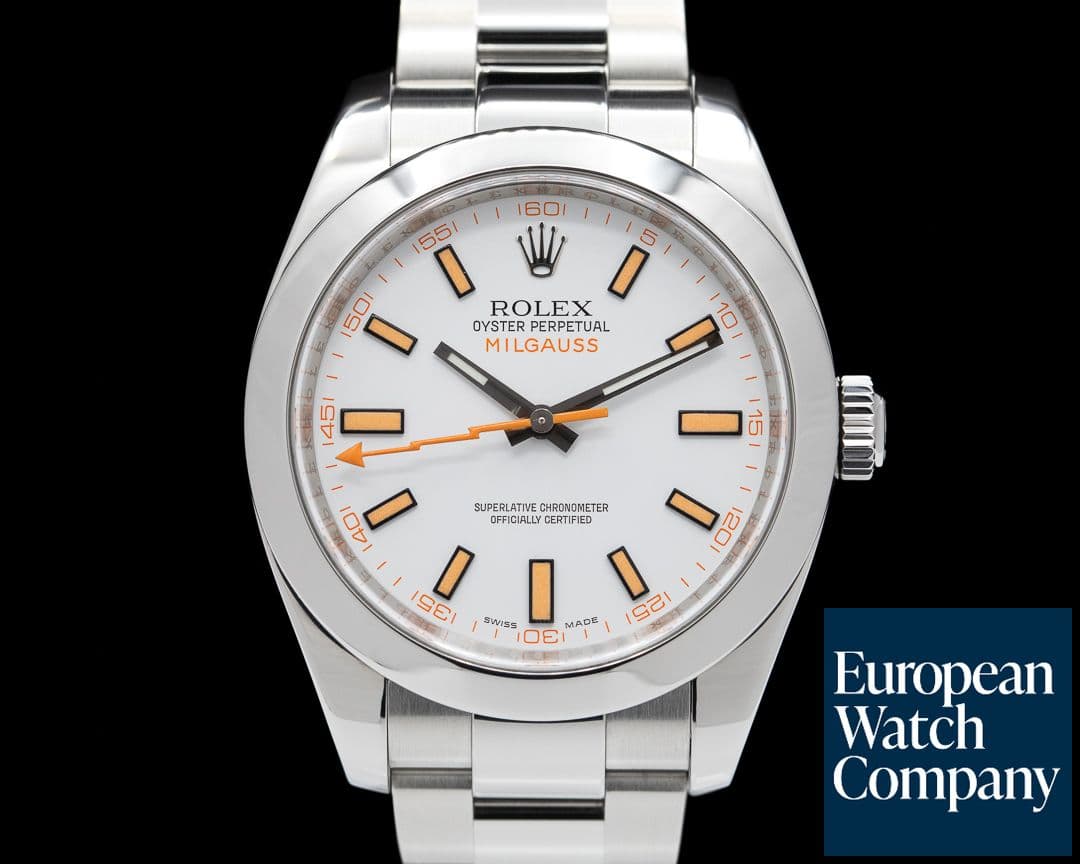 Image of Rolex Milgauss SS White Dial 116400