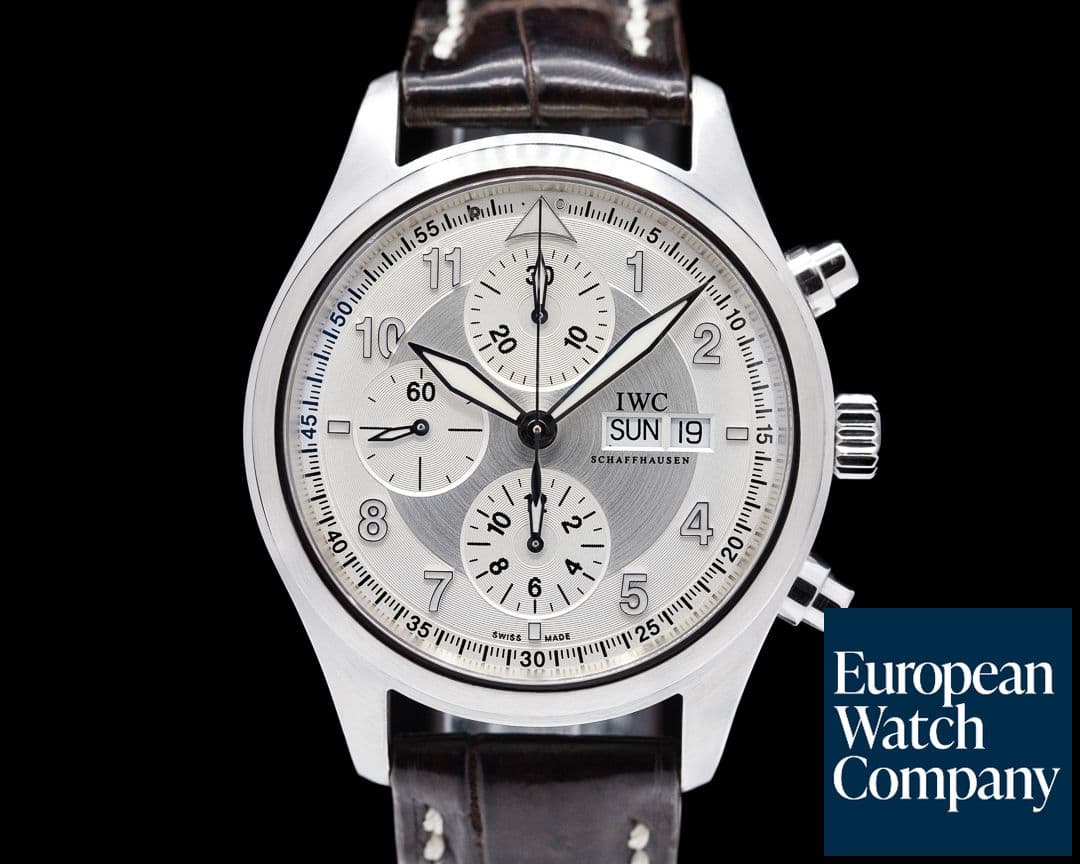Image of IWC Pilot Spitfire Chronograph SS Silver Dial 42MM