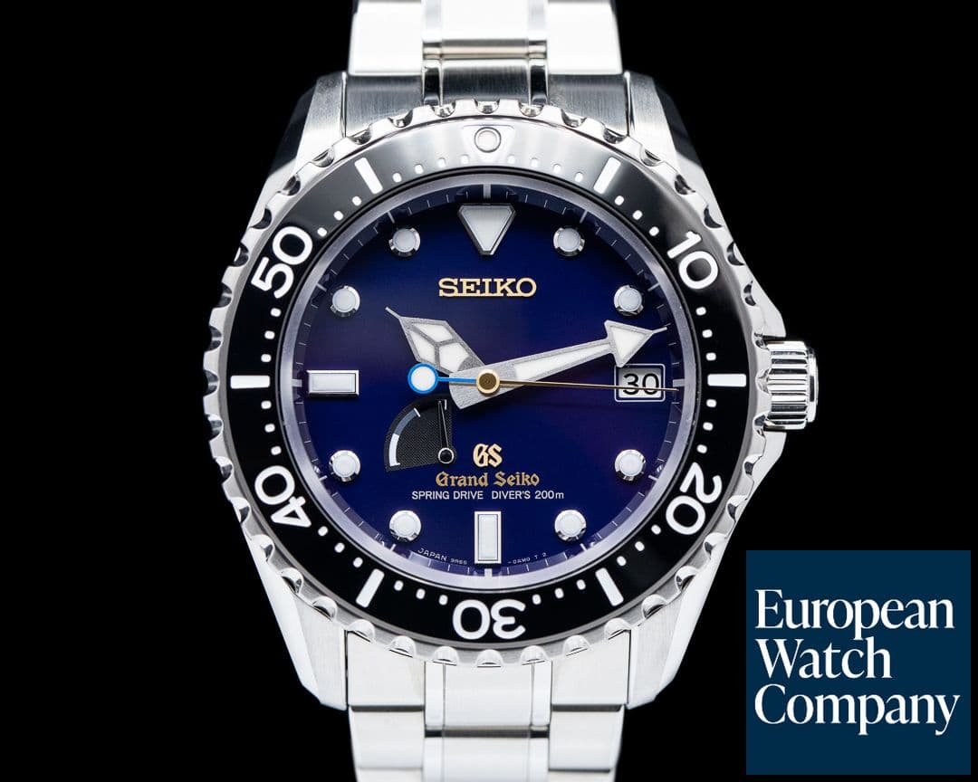 Image of Grand Seiko Diver Spring Drive Blue Limited Edition SS/SS Deployant Clasp