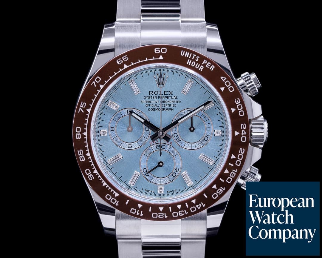 Image of Rolex Daytona Platinum 116506 Glacier Blue Diamond ADDITIONAL DIAL 