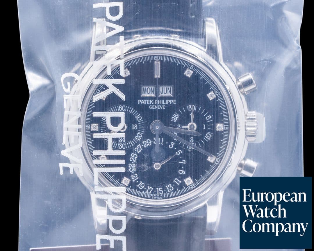 Image of Patek Philippe Perpetual Calendar 3970P Platinum Black Diamond SERVICE SEALED 