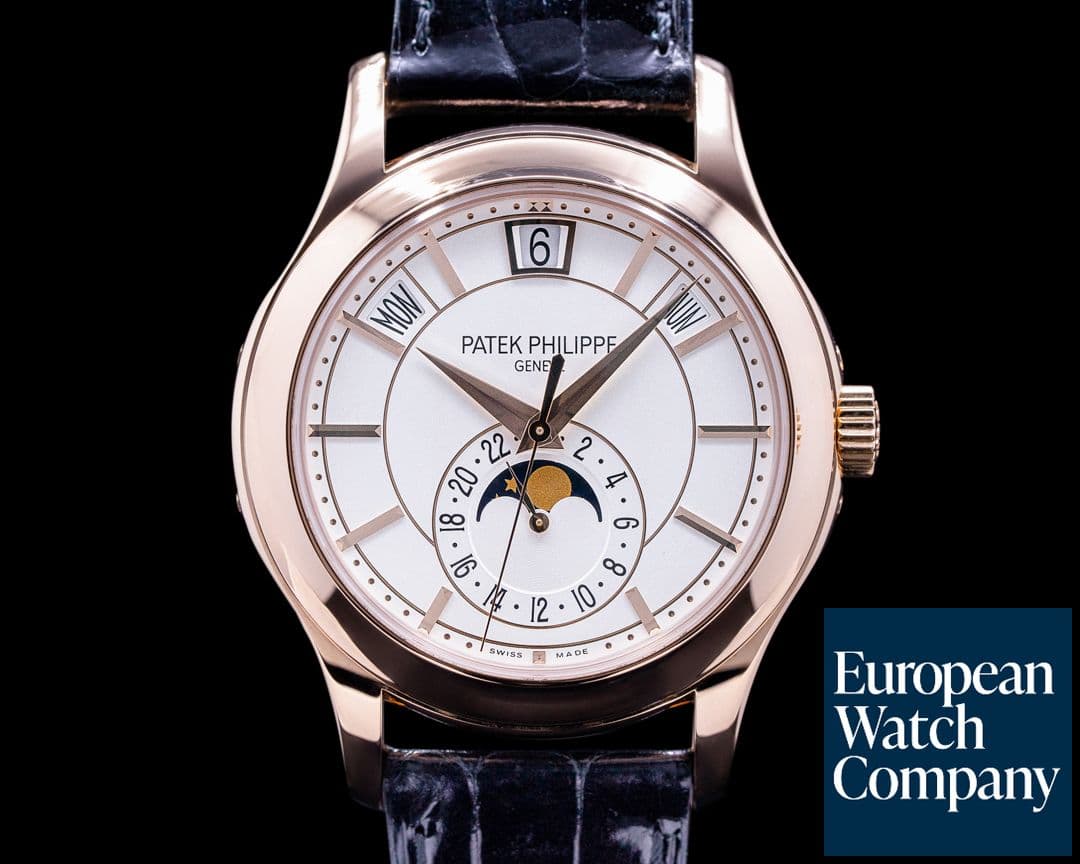 Image of Patek Philippe Annual Calendar 5205R Silver Dial 18K Rose Gold