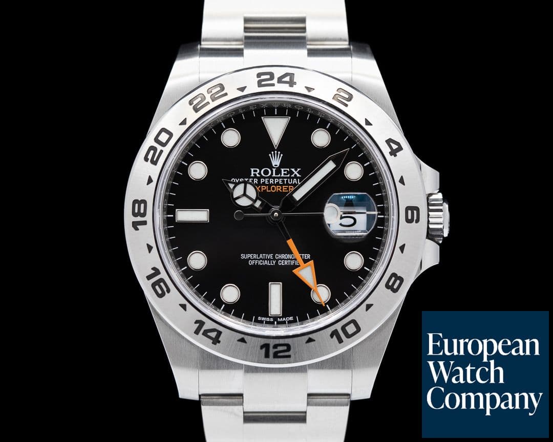 Image of Rolex Explorer II Black Dial SS