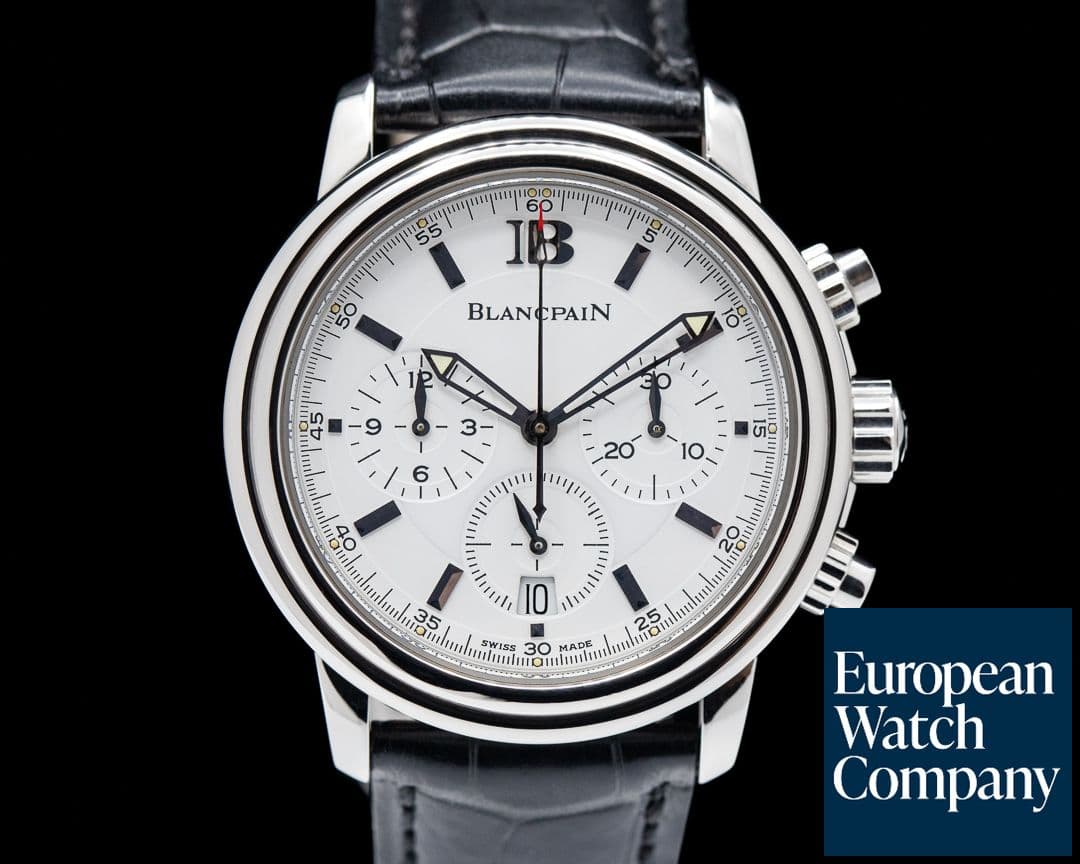 Image of Blancpain Leman Chronograph SS White Dial
