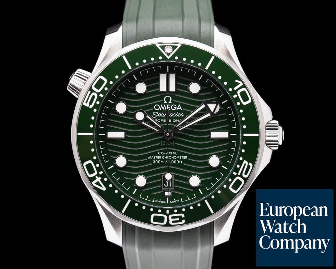 Image of Omega Seamaster Green dial Diver 300M Co-Axial Master Chronometer Ceramic 2023