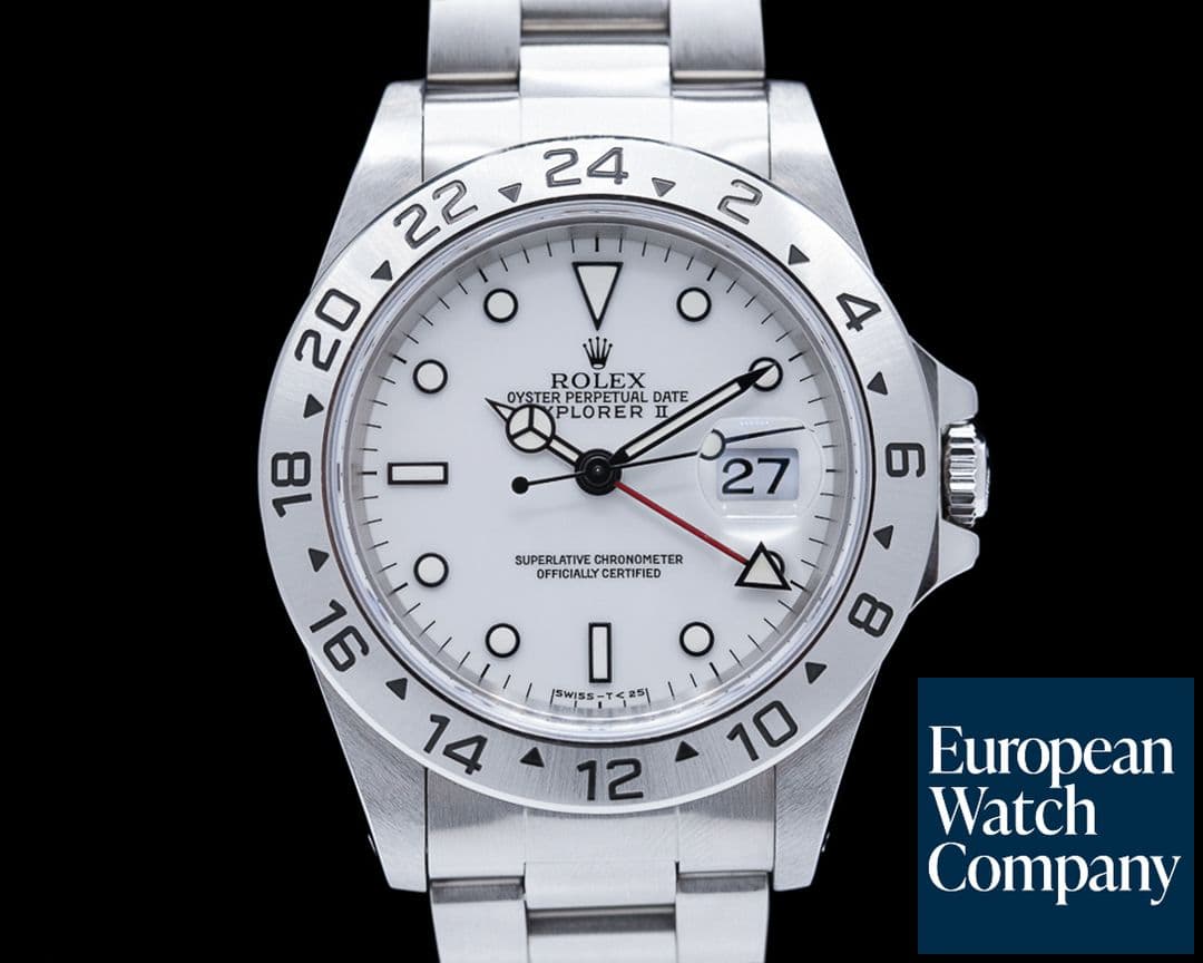 Image of Rolex Explorer II 16570 White Dial FULL SET