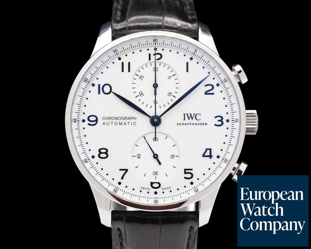 Image of IWC Portuguese Chronograph SS Lacquered Dial 150th Anniversary Limited