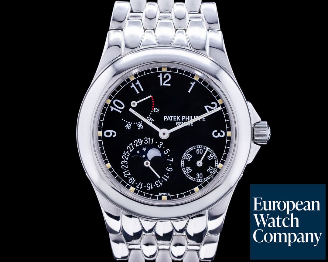 Image of Patek Philippe Power Reserve Moon 5085 Phase Black Dial SS