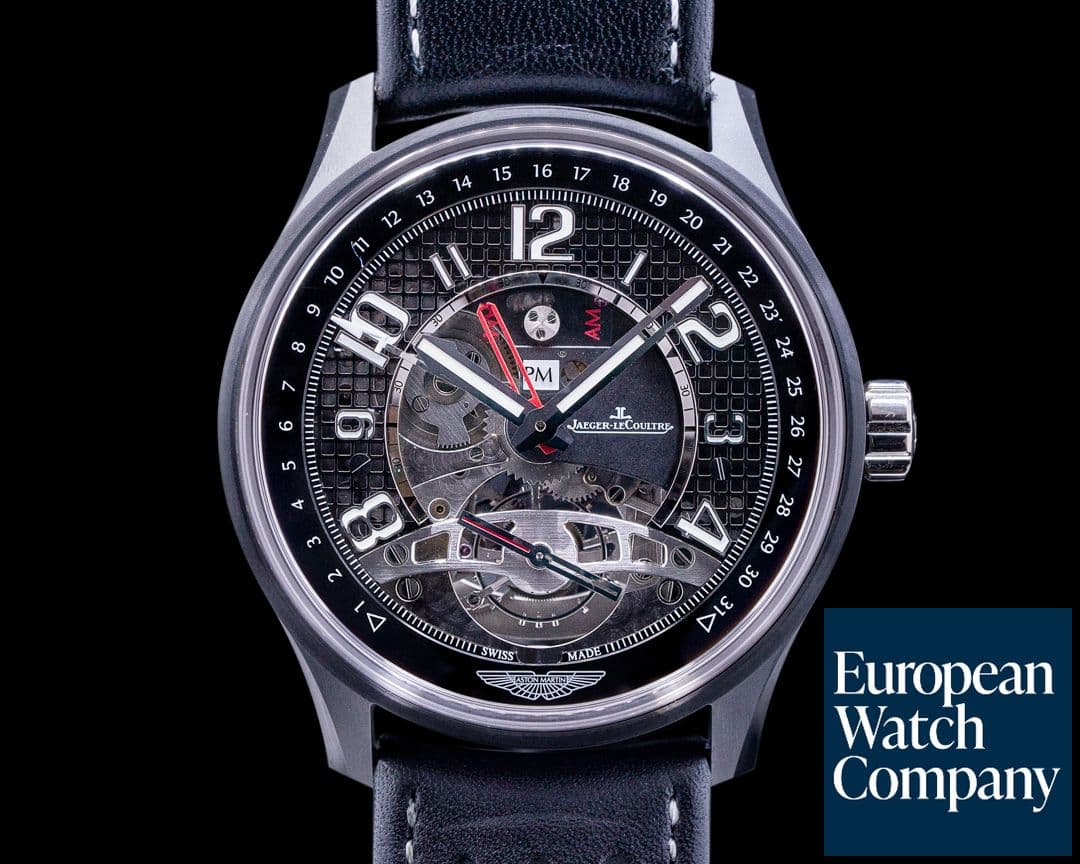 Image of Jaeger LeCoultre AMVOX3 Tourbillon GMT Aston Martin Ceramic LIMITED