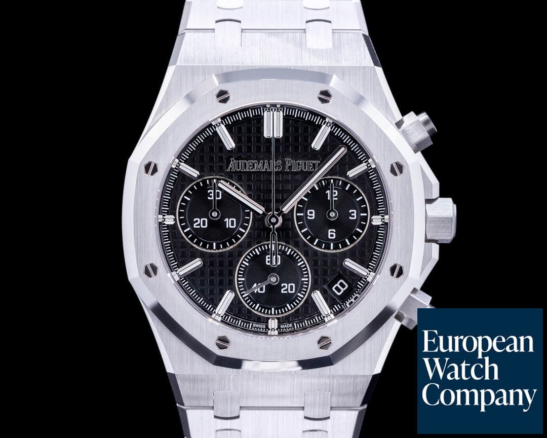 Image of Audemars Piguet Royal Oak Chronograph Black Dial SS 41MM