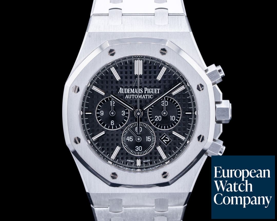 Image of Audemars Piguet Royal Oak Chronograph Black Dial SS 41MM