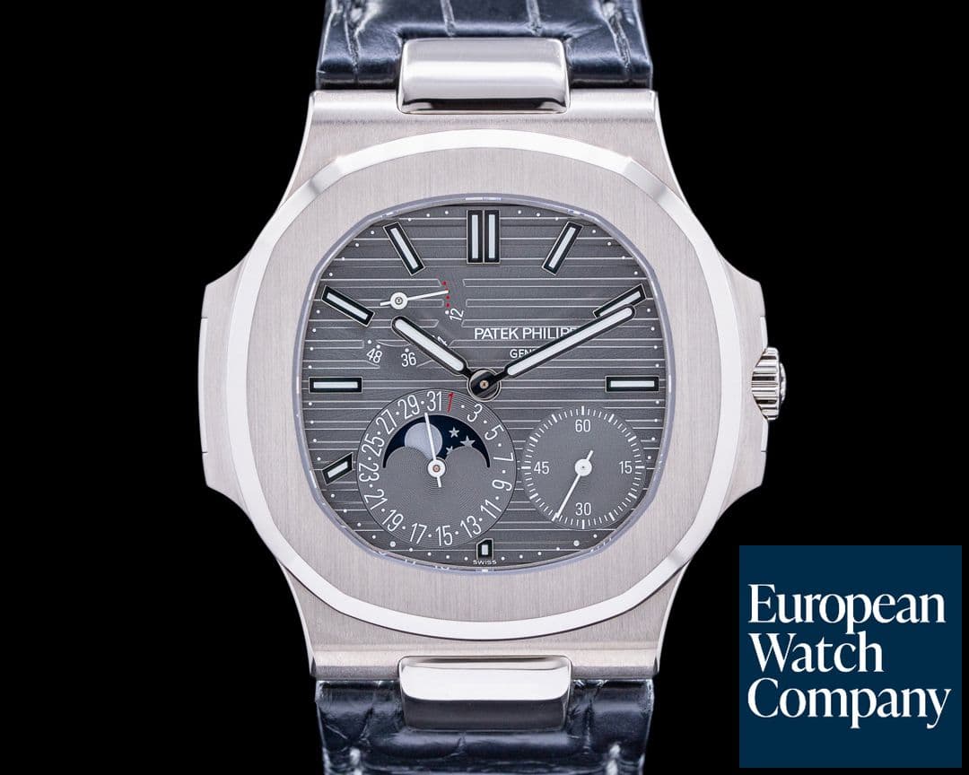 Image of Patek Philippe Nautilus 5712G Power Reserve Moonphase 18K White Gold 2023