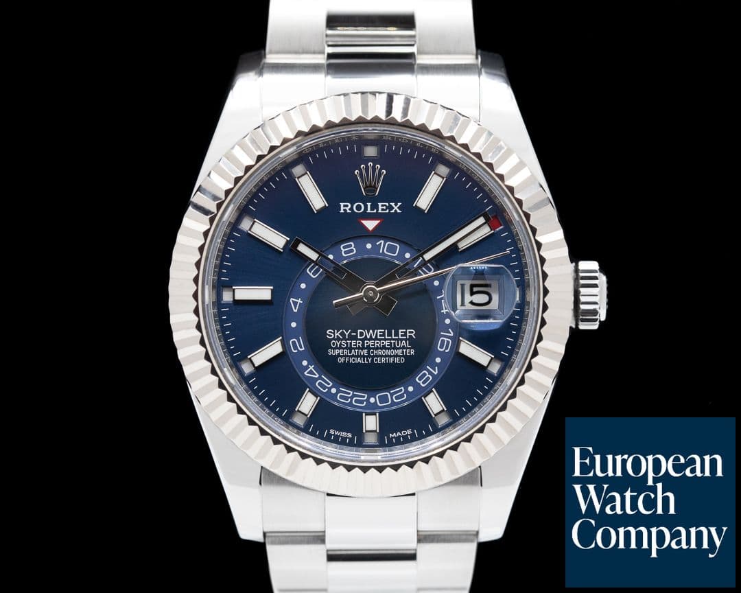 Image of Rolex Sky Dweller 326934 Steel Blue SS / Oyster