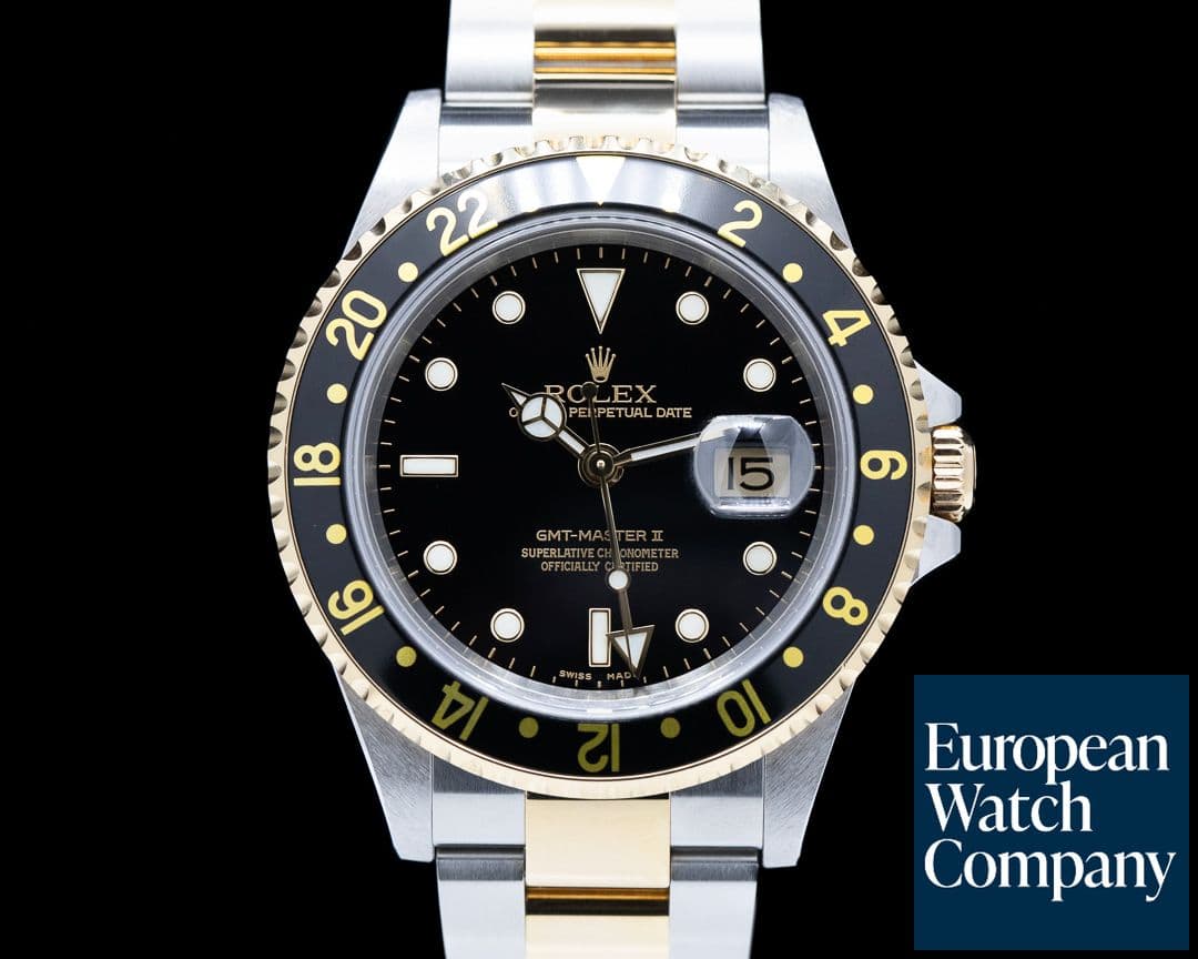 Image of Rolex GMT Master II 18K / SS Black Dial "super sharp"
