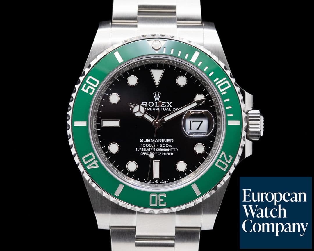 Image of Rolex Submariner Date 126610LV Kermit GREEN Ceramic Bezel 41MM 