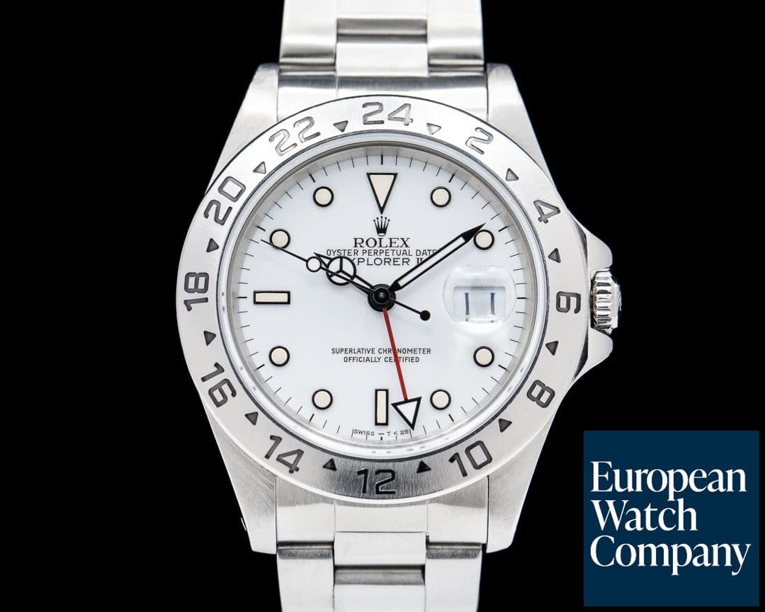 Image of Rolex Explorer II 16570 White Polar Nice Patina