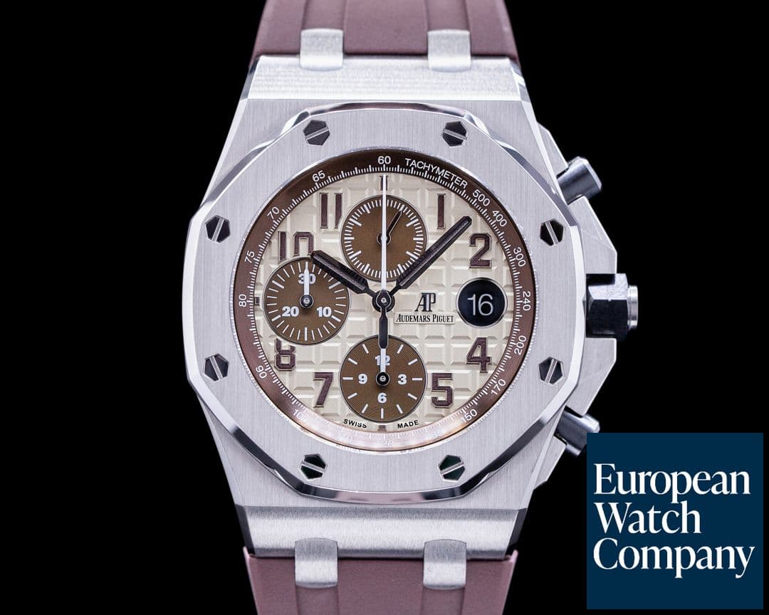 Image of Audemars Piguet Royal Oak 26470ST Offshore SAFARI SS / Alligator