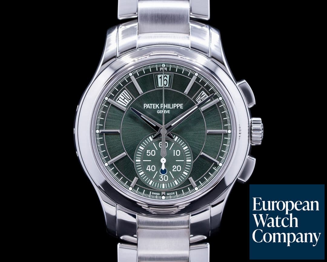 Image of Patek Philippe 5905/1A Chronograph Annual Calendar Green Dial SS 