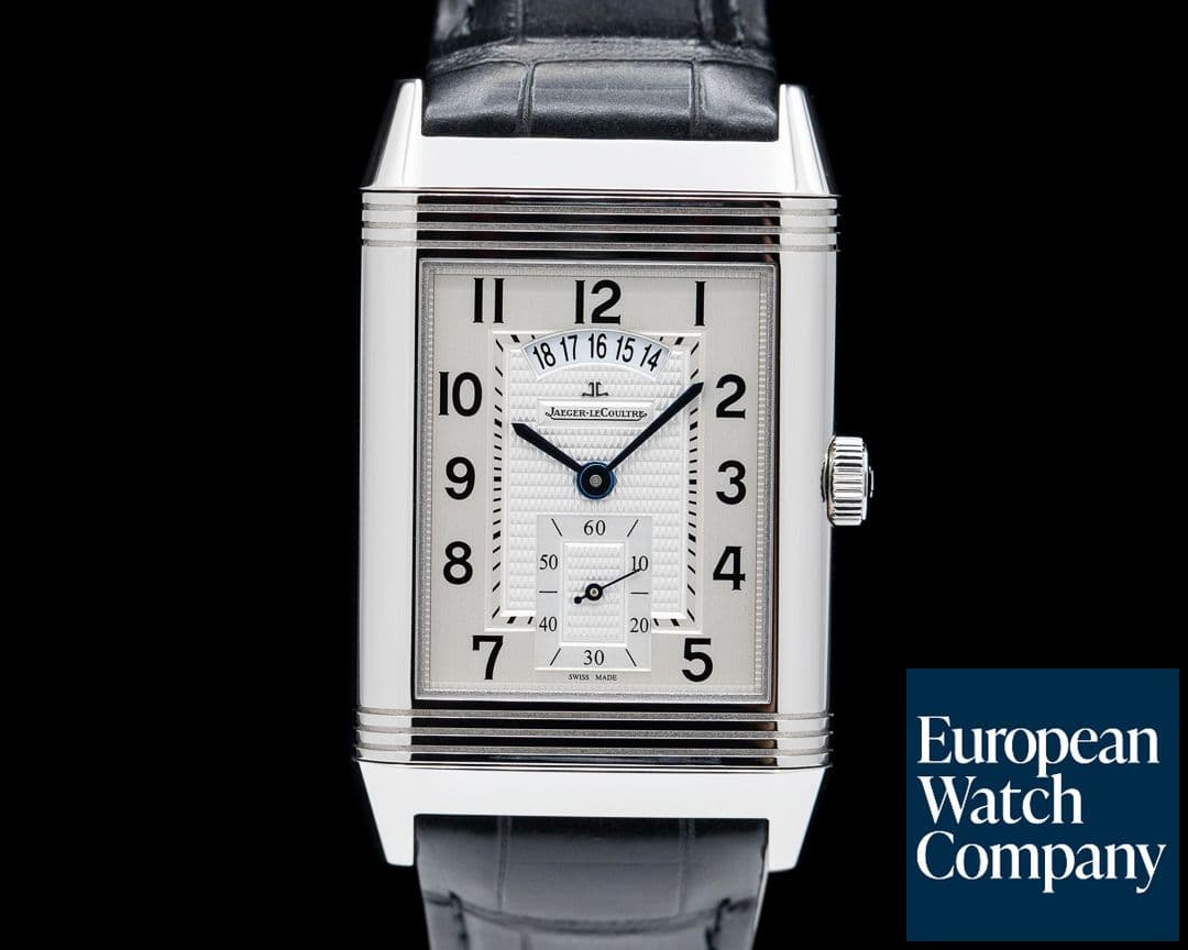 Image of Jaeger LeCoultre Grande Reverso 986 DuoDate Silver Dial SS 
