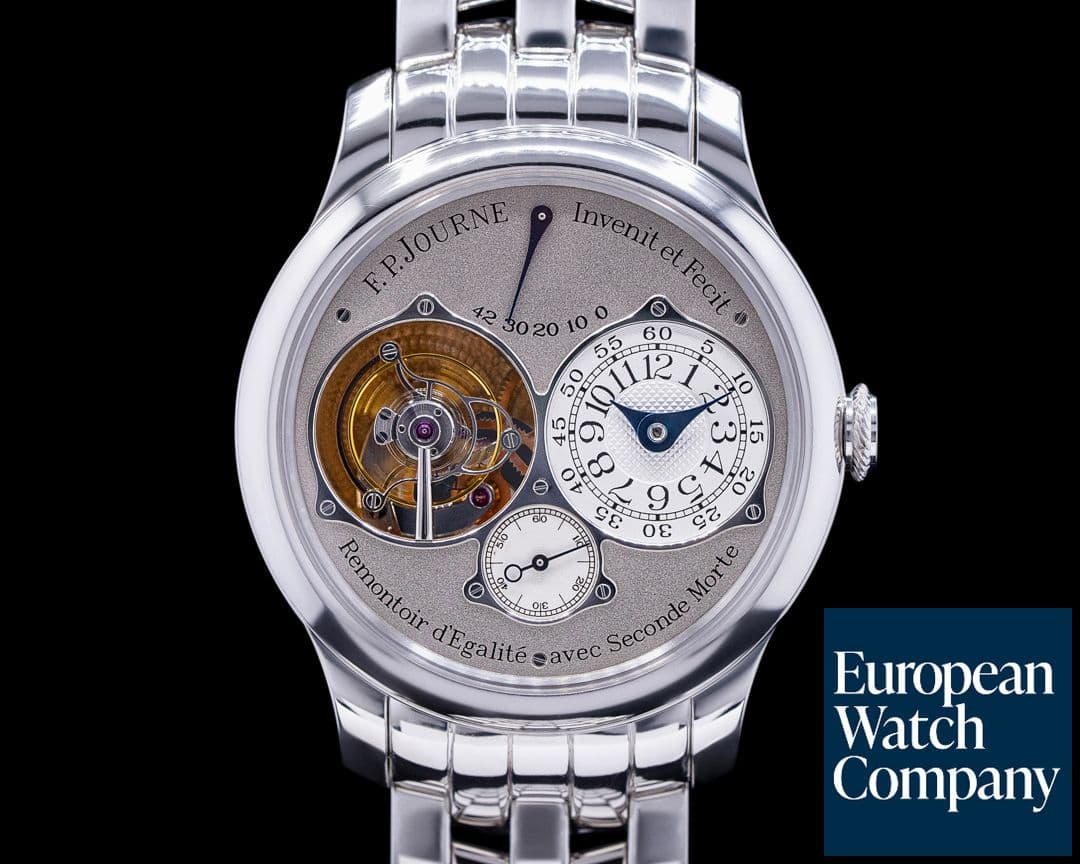 Image of F. P. Journe Tourbillon Souverain "Dead Beat Seconds" Platinum BRACELET RARE 40M