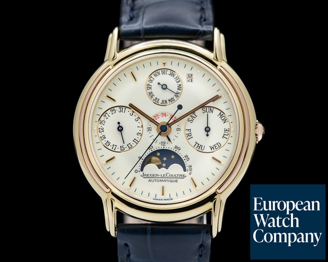 Image of Jaeger LeCoultre Odysseus Perpetual Calendar Enamel Dial 18K Yellow Gold