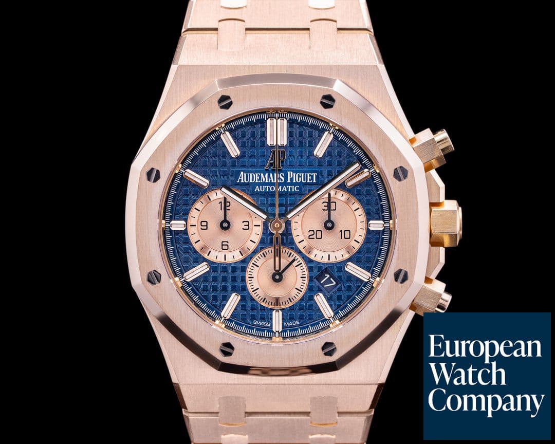 Image of Audemars Piguet Royal Oak 26331OR Chronograph 26331OR Blue Dial RG 41MM 