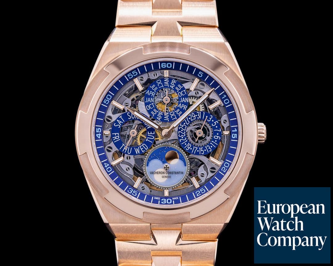 Image of Vacheron Constantin Overseas 4300V Perpetual Calendar Ultra-Thin Skeleton 18k RG UNWORN