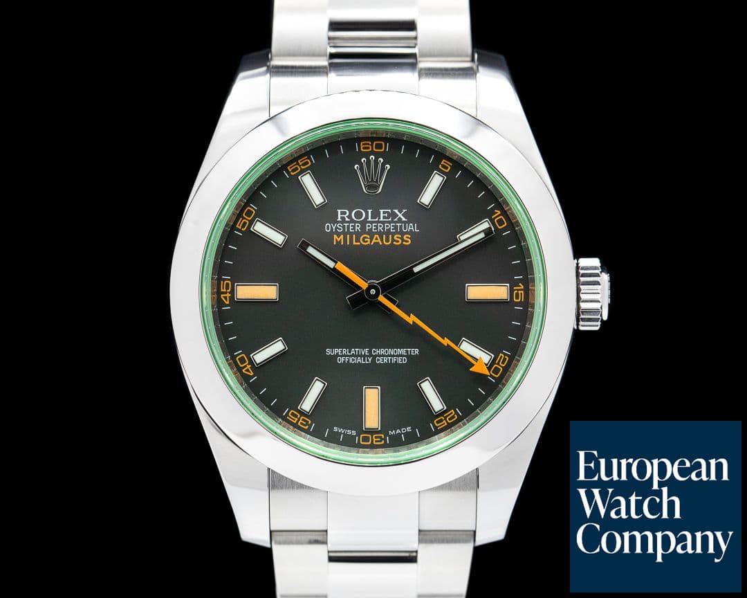 Image of Rolex Milgauss 116400GV Green Crystal Edition Discontinued