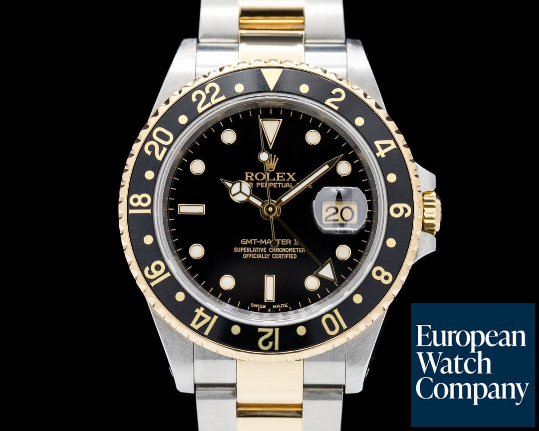 Image of Rolex GMT Master II 18K SS Black Dial 2004
