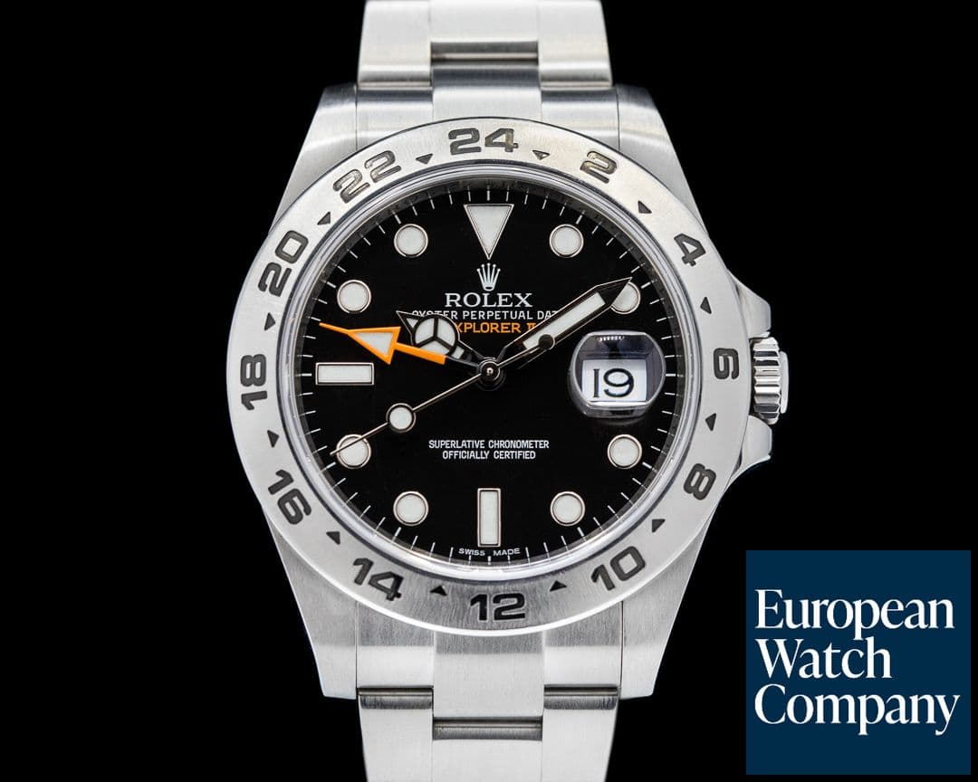 Image of Rolex Explorer II Black Dial SS