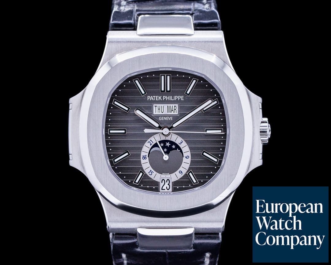 Image of Patek Philippe Nautilus Annual Calendar 5726 Moon SS Grey Dial 2023