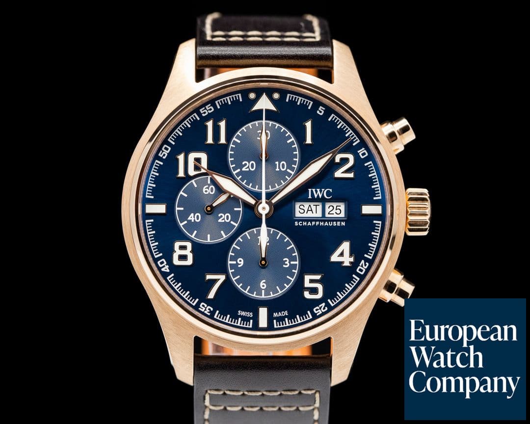 Image of IWC Pilot Chronograph "Le Petite Prince" 18K Rose Gold